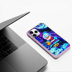 Чехол iPhone 11 Pro матовый BRAWL STARS GALE, цвет: 3D-розовый — фото 2