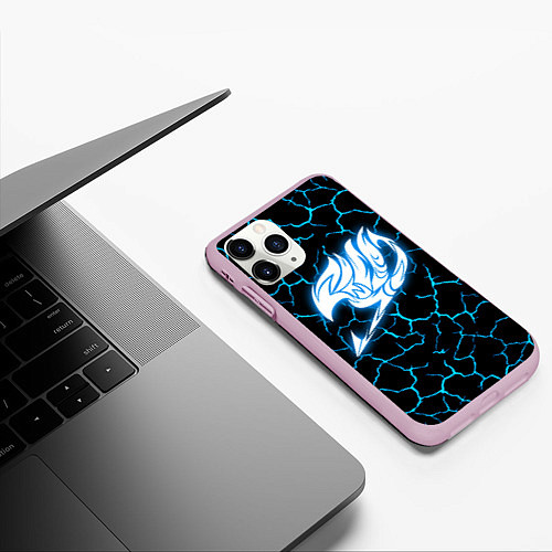 Чехол iPhone 11 Pro матовый FAIRY TAIL / 3D-Розовый – фото 3