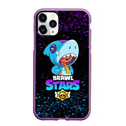 Чехол iPhone 11 Pro матовый BRAWL STARS LEON SHARK