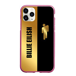 Чехол iPhone 11 Pro матовый Billie Eilish Gold, цвет: 3D-малиновый