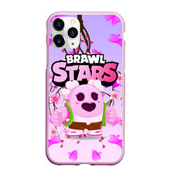 Чехол iPhone 11 Pro матовый Sakura Spike Brawl Stars, цвет: 3D-розовый