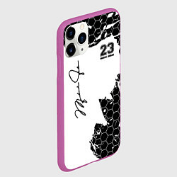 Чехол iPhone 11 Pro матовый Michael Jordan 23, цвет: 3D-фиолетовый — фото 2