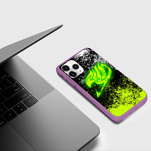 Чехол iPhone 11 Pro матовый FAIRY TAIL / 3D-Фиолетовый – фото 3