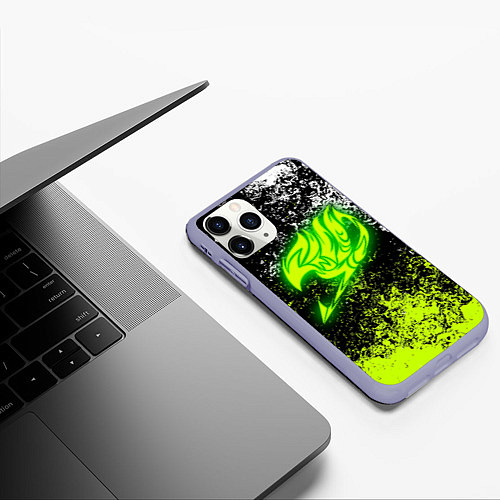 Чехол iPhone 11 Pro матовый FAIRY TAIL / 3D-Светло-сиреневый – фото 3