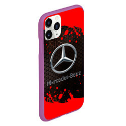 Чехол iPhone 11 Pro матовый МЕРСЕДЕС, цвет: 3D-фиолетовый — фото 2