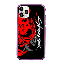 Чехол iPhone 11 Pro матовый CYBERPUNK 2077 SAMURAI