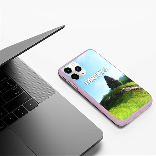 Чехол iPhone 11 Pro матовый FARCRY5 / 3D-Розовый – фото 3