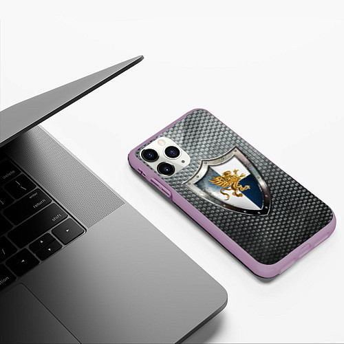 Чехол iPhone 11 Pro матовый Heroes of Might and Magic Z / 3D-Сиреневый – фото 3