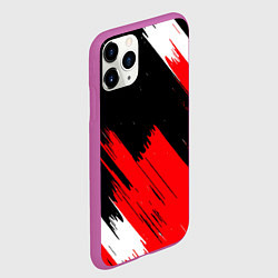 Чехол iPhone 11 Pro матовый ТЕКСТУРА, цвет: 3D-фиолетовый — фото 2