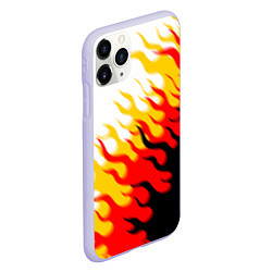 Чехол iPhone 11 Pro матовый ОГОНЬ, цвет: 3D-светло-сиреневый — фото 2