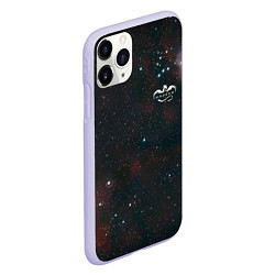 Чехол iPhone 11 Pro матовый Crew Dragon Z, цвет: 3D-светло-сиреневый — фото 2