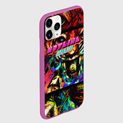 Чехол iPhone 11 Pro матовый HOTLINE MIAMI, цвет: 3D-фиолетовый — фото 2