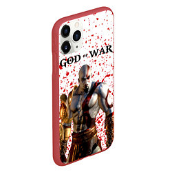 Чехол iPhone 11 Pro матовый GOD OF WAR, цвет: 3D-красный — фото 2
