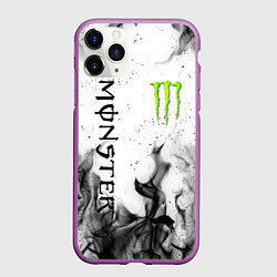 Чехол iPhone 11 Pro матовый MONSTER ENERGY, цвет: 3D-фиолетовый