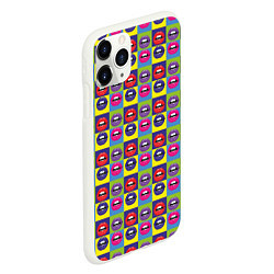 Чехол iPhone 11 Pro матовый Губы Поп-арт, цвет: 3D-белый — фото 2