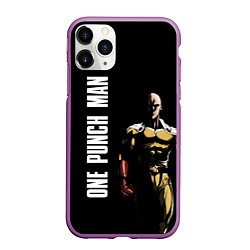 Чехол iPhone 11 Pro матовый One Punch Man, цвет: 3D-фиолетовый