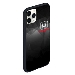 Чехол iPhone 11 Pro матовый HONDA, цвет: 3D-черный — фото 2