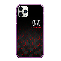 Чехол iPhone 11 Pro матовый HONDA, цвет: 3D-фиолетовый