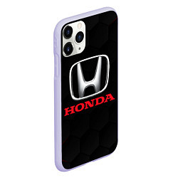 Чехол iPhone 11 Pro матовый HONDA, цвет: 3D-светло-сиреневый — фото 2