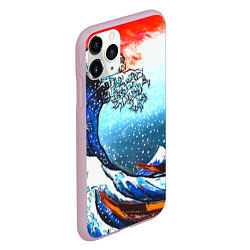 Чехол iPhone 11 Pro матовый Ghost of Tsushima, цвет: 3D-розовый — фото 2