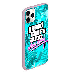 Чехол iPhone 11 Pro матовый GTA VICE CITY, цвет: 3D-розовый — фото 2