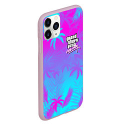 Чехол iPhone 11 Pro матовый GTA VICE CITY, цвет: 3D-розовый — фото 2