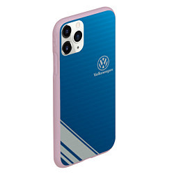 Чехол iPhone 11 Pro матовый VOLKSWAGEN, цвет: 3D-розовый — фото 2