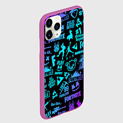 Чехол iPhone 11 Pro матовый FORTNITE, цвет: 3D-фиолетовый — фото 2