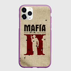 Чехол iPhone 11 Pro матовый Mafia 2, цвет: 3D-фиолетовый