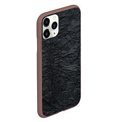 Чехол iPhone 11 Pro матовый Черная Бумага, цвет: 3D-коричневый — фото 2