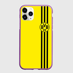 Чехол iPhone 11 Pro матовый BORUSSIA, цвет: 3D-фиолетовый