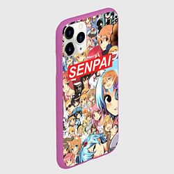 Чехол iPhone 11 Pro матовый SENPAI, цвет: 3D-фиолетовый — фото 2