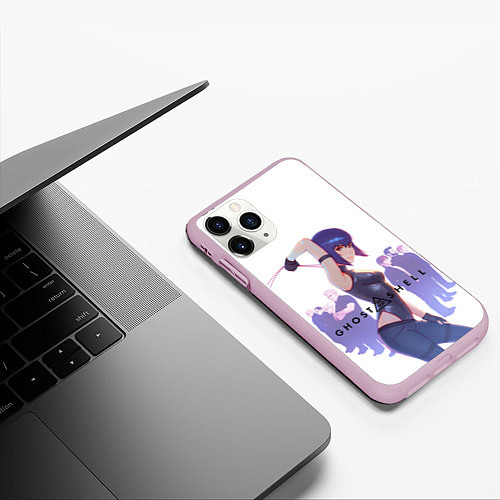 Чехол iPhone 11 Pro матовый Ghost in the Shell Section 9 / 3D-Розовый – фото 3