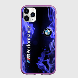 Чехол iPhone 11 Pro матовый BMW, цвет: 3D-фиолетовый