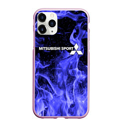 Чехол iPhone 11 Pro матовый MITSUBISHI, цвет: 3D-розовый