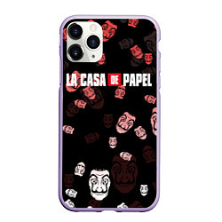 Чехол iPhone 11 Pro матовый La Casa de Papel Z, цвет: 3D-светло-сиреневый