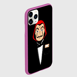 Чехол iPhone 11 Pro матовый Бумажный Дом, цвет: 3D-фиолетовый — фото 2
