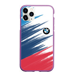 Чехол iPhone 11 Pro матовый BMW, цвет: 3D-фиолетовый