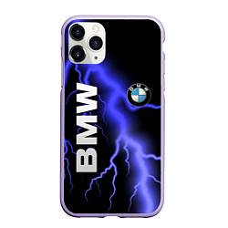 Чехол iPhone 11 Pro матовый BMW, цвет: 3D-светло-сиреневый