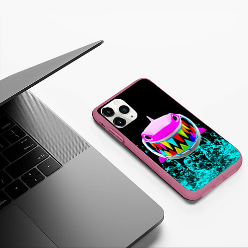 Чехол iPhone 11 Pro матовый 6IX9INE / 3D-Малиновый – фото 3