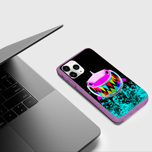 Чехол iPhone 11 Pro матовый 6IX9INE / 3D-Фиолетовый – фото 3
