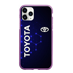 Чехол iPhone 11 Pro матовый TOYOTA, цвет: 3D-фиолетовый