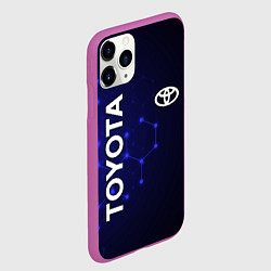 Чехол iPhone 11 Pro матовый TOYOTA, цвет: 3D-фиолетовый — фото 2
