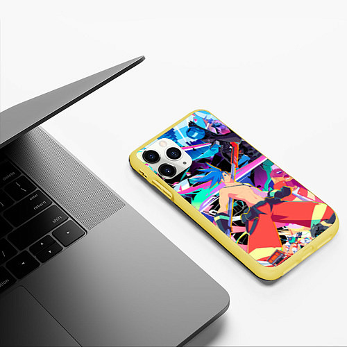 Чехол iPhone 11 Pro матовый PROMARE / 3D-Желтый – фото 3