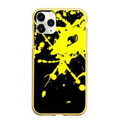 Чехол iPhone 11 Pro матовый Fairy Tail, цвет: 3D-желтый