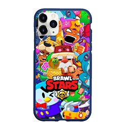 Чехол iPhone 11 Pro матовый BRAWL STARS GALE, цвет: 3D-тёмно-синий