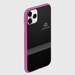 Чехол iPhone 11 Pro матовый LEXUS, цвет: 3D-фиолетовый — фото 2