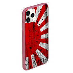 Чехол iPhone 11 Pro матовый ЯПОНСКИЙ ФЛАГ, цвет: 3D-малиновый — фото 2
