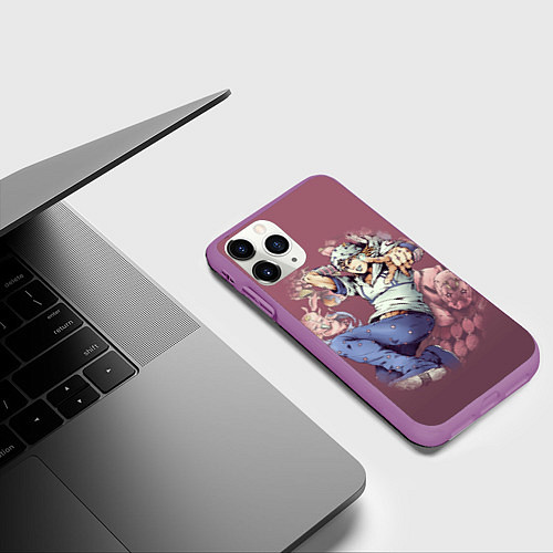 Чехол iPhone 11 Pro матовый JoJo / 3D-Фиолетовый – фото 3
