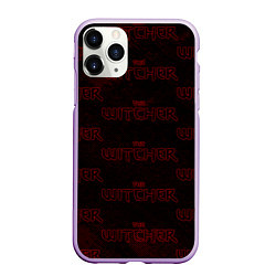 Чехол iPhone 11 Pro матовый The Witcher, цвет: 3D-сиреневый